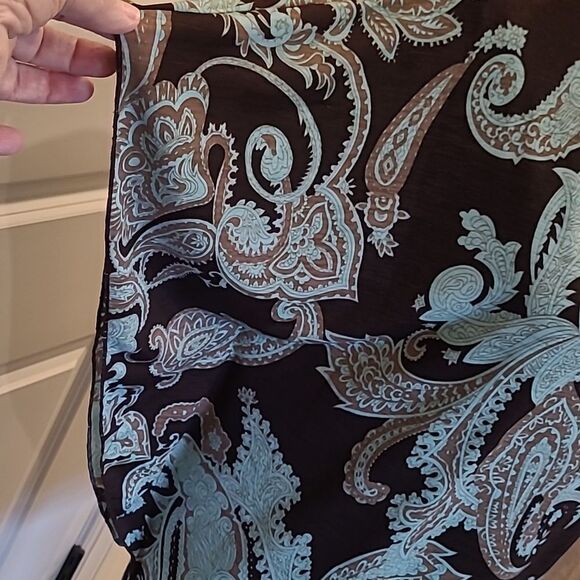 Honeyme Los Angeles sz S Paisley Print tunic top - Picture 3 of 9